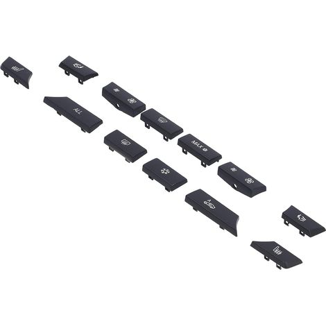 Kit de Réparation de Capuchon de clé, Bouton de Chauffage de Climatisation Kit de Réparation de Couvercle de Commutateur de Capuchon de clé 61319313923 Remplacement 12 Pièces Bouton de (1/5)