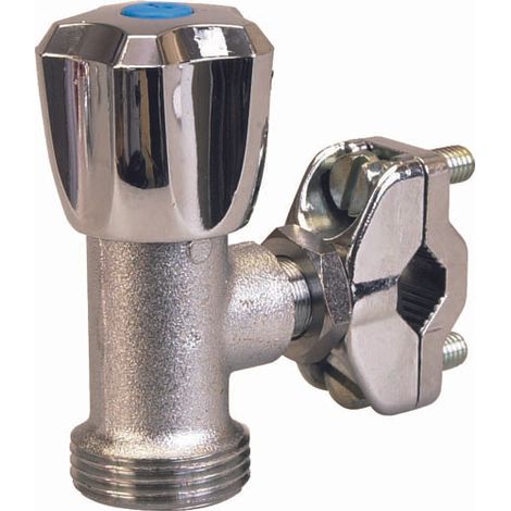 Guareski – Robinet de machine à laver auto-perceur cuivre 10 à 16 mâle 3/4" – Finition chromée – Débit élevé – PN10 (1/2)