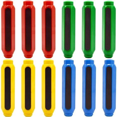 2 pièces porte-craie en plastique réglable coloré porte-craie coloré porte-craie pour enfants enseignant maison bureau école, Ensoleillé (1/5)