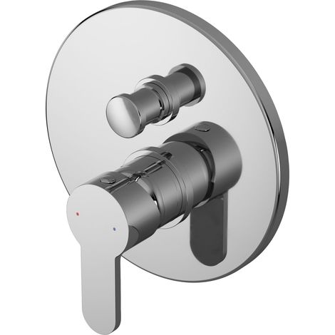 Balterley Consall Round Concealed Manual Shower Valve with Diverter 2 Outlets - Chrome