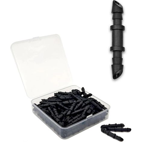 Accessoires pour irrigation goutte à goutte, raccord pour tuyau d'irrigation goutte à goutte 4/7, raccord cannelé 4/7 (1/4)