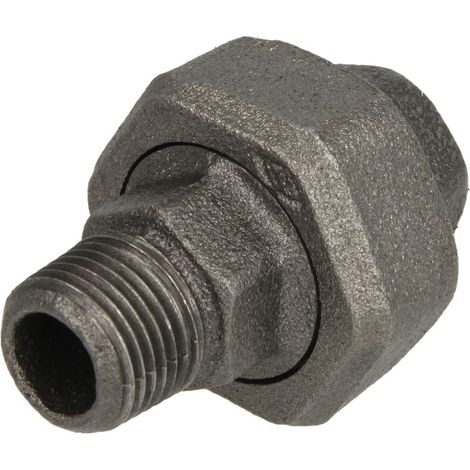 Raccord en fonte malléable noir raccord à visser 2'' FF/FM étanchement conique