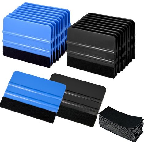 20 paquetes de raspadores de vinilo, 20 marcadores para pegatinas de película de colores y embalaje de vinilo.