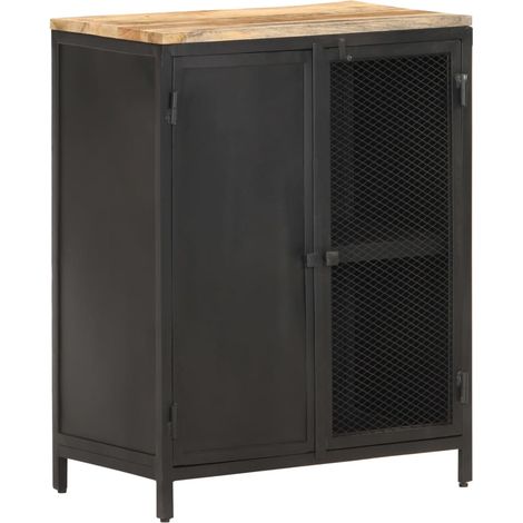 Credenza 60x35x78 cm in Legno Massello di Mango Grezzo vidaXL (1/5)