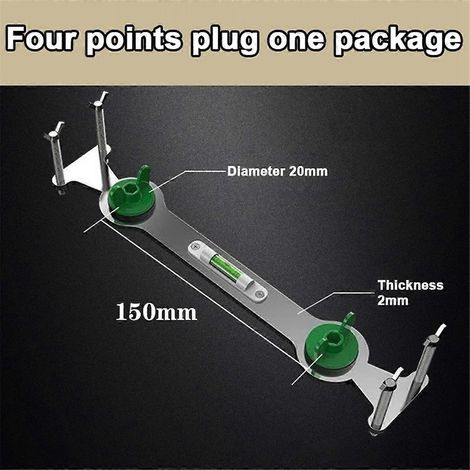 Niveleur fixe à 4 points pour tuyaux d'eau chaude et froide, 1 pièce -- (1/5)