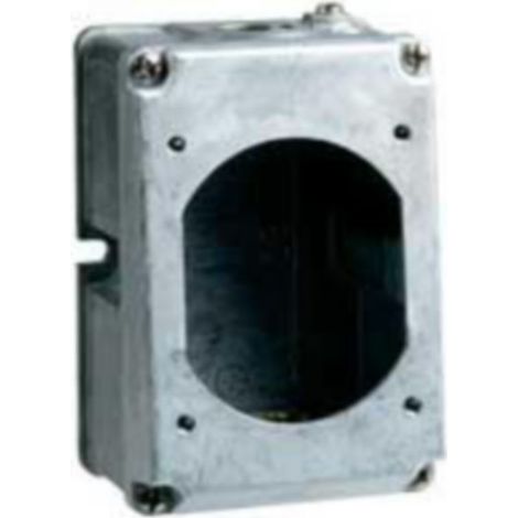 Boîtier réversible simple Hypra pour prises 2P+T , 3P+T et 3P+N+T 32A - 1 entrée - ISO25 - métal - LEGRAND