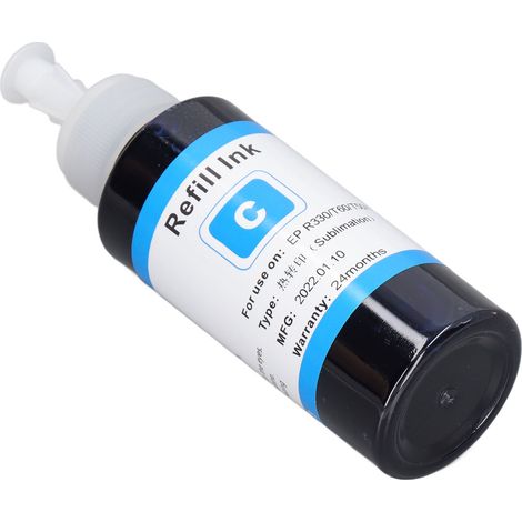 Recharge d'encre de sublimation pour transfert thermique 100 ml, accessoire d'impression numérique pour R330 230 T60 T50 C (1/5)