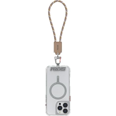 Cordino da polso universale Skinarma Dyno Ve USB-C/USB-C con cavo 2 in 1, beige (1/4)