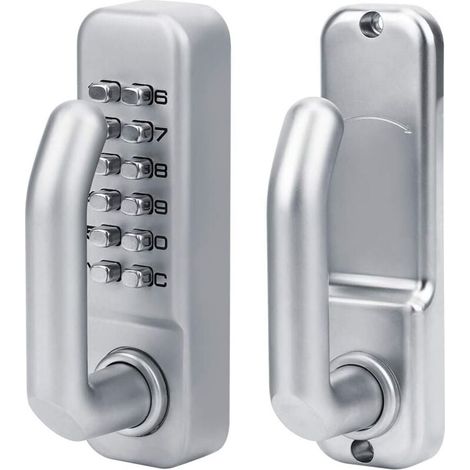 Sicheres mechanisches Zahlenschloss für Haustüren – Doppelseitig, digitale Tastatur, wetterfest – Ideal für Tore, Gitter und Häuser