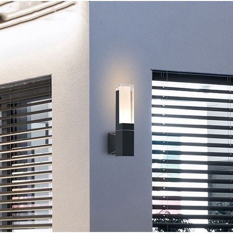 AUTRUCKER Applique murale extérieure en aluminium, luminaire décoratif pour cour ou escalier, étanche, 86-265 V, une tête - 7 W, lumière neutre 4000 K (1/5)