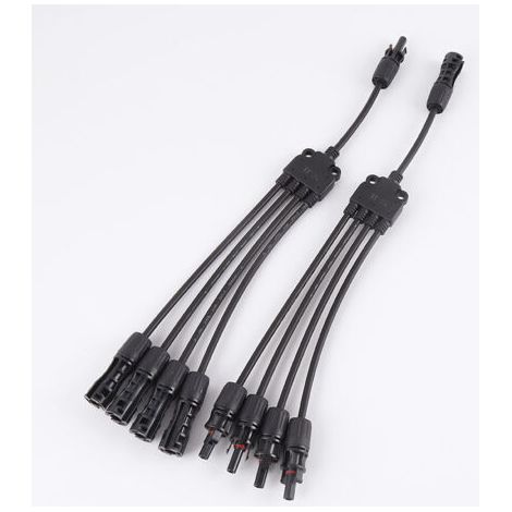 2 Y-Stecker für Solarmodule, Stecker und Buchse, Photovoltaik-Verlängerungskabel (1Y4) (1/5)