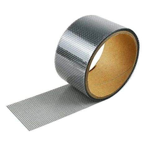 Kit de réparation de moustiquaire (lot de 2) : ruban adhésif gris de 5 cm × 203 cm et corde en fibre de verre (1/5)