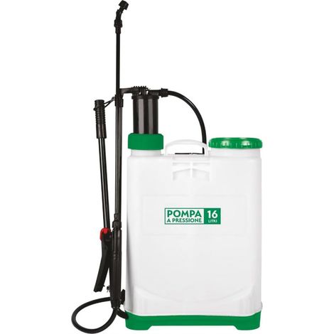 Pompa per irrorazione a spalla per giardinaggio, capacità 16 Litri, nebulizzatore a spalla con valvola di sfiato e 3 ugelli intercambiabili (1/5)