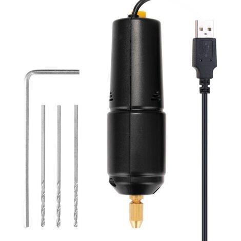 Z-U36 Mini Perceuse Électrique USB Epoxy Perle Plane Perforateur 5V Perceuse Électrique Petite Meuleuse Électrique (1/5)