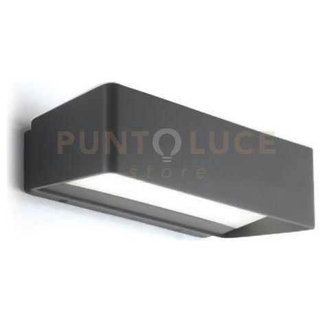 GES761- APPLIQUE GRIGIO ANTRACITE A LED 4000K 1300LM 13W IP65 24,8CM