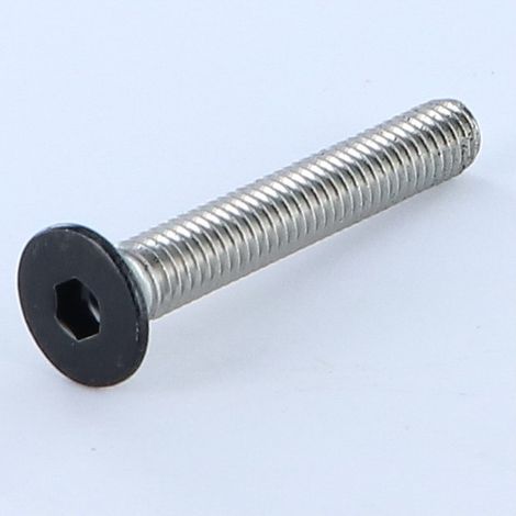 Vis métaux Inox A2 FHC tête fraisée empreinte hexagonale creuse Clé de 4 HC4 M6X40 RAL9005 noir foncé 30% BRIL-1 pièce