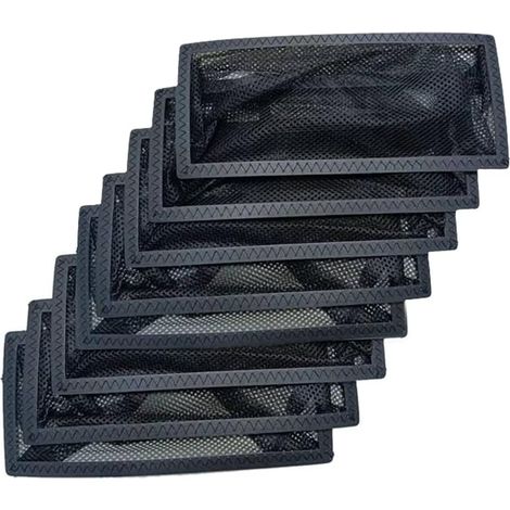 Lot de 8 pièges à grille d'aération pour grille d'aération de sol 10,2 x 25,4 cm (registre de sol non inclus) (1/5)