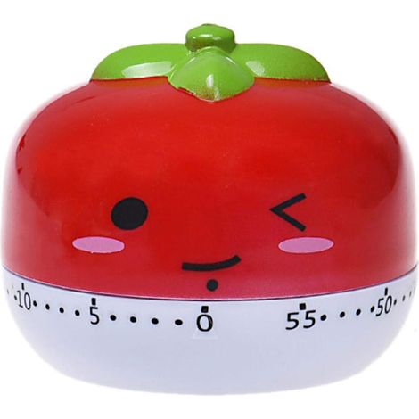Minuteur de cuisine 60 minutes, motif animaux et fruits mignons, minuteur de cuisine mécanique en plastique, rappel, compte à rebours. (1/3)