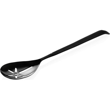 Cuillère de service ajourée 32 cm noir PVD inox KITCHEN TOOL 1887 - Was Germany (1/2)