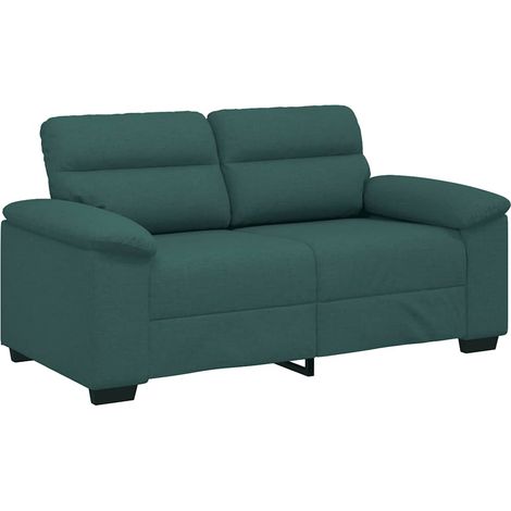 Divano a 2 Posti  Sofa Verde Scuro 160x81x84 cm in Tessuto (1/5)