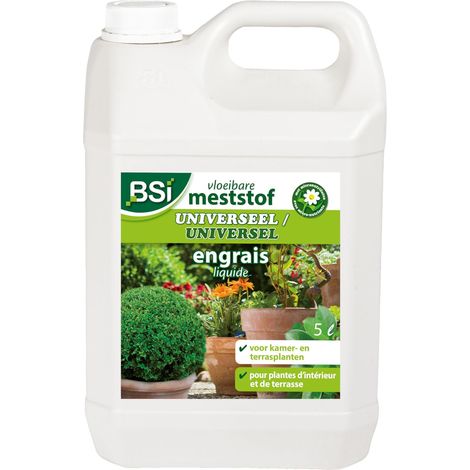 Engrais Plantes d'Intérieur Ou Balcon Universel Liquide Avec Oligo-éléments Et Chélates 5L (1/5)