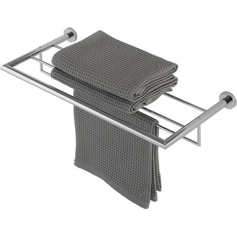 Geesa Nemox Porte-serviettes avec étagère 62.4cm Chrome (1/3)