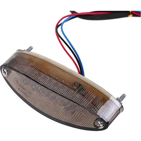 Feu arrière de moto, feu stop, feu arrière de quad à LED, éclairage de plaque d'immatriculation --