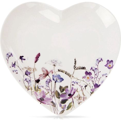Heart-Shaped Porcelain Dessert Plate, 17.5x17 cm (1/5)