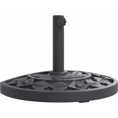 Base de parasol adaptée aux poteaux de 38/48 mm de diamètre, 9 kg, semi-circulaire. (1/5)