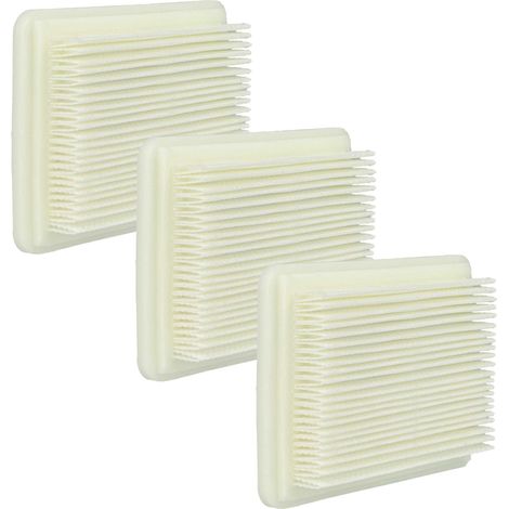 vhbw 3x filtro compatibile con Bosch UniversalVac 18 aspirapolvere - filtro HEPA/a pieghe piatte bianco