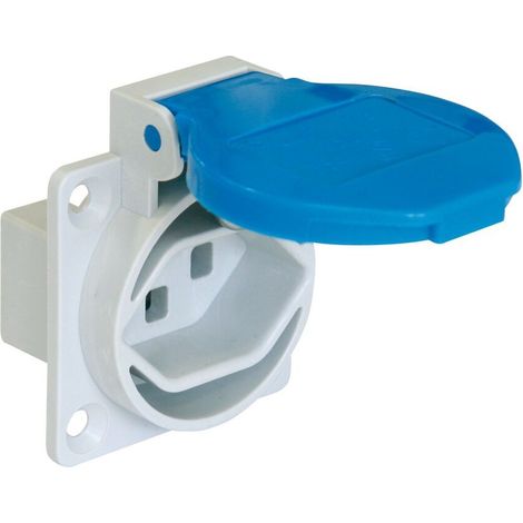Prise apparente de sécurité 50x50mm pour la Suisse 250V50-60Hz, 16A