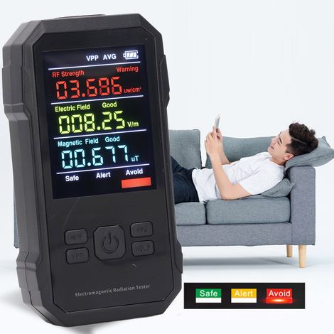 Détecteur de rayonnement VT-ER1 : champ électrique, champ magnétique, détecteur de rayonnement haute fréquence, noir (1/5)