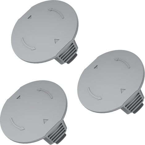 Lot de 3 capuchons de rechange pour bobine de débroussailleuse compatibles avec Bosch UniversalGrassCut 18, Universal GrassCut 18v-26, Universal GrassCut 18v-260 (1/5)