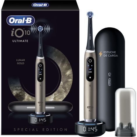 Oral-B iO 10 Cepillo de Dientes Eléctrico, 1 Cabezal Ultimate Clean, Oro