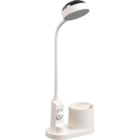 1 lampe enfants projecteur, flexible sans fil dimmable, rechargeable avec projection étoile pour chevet et étude