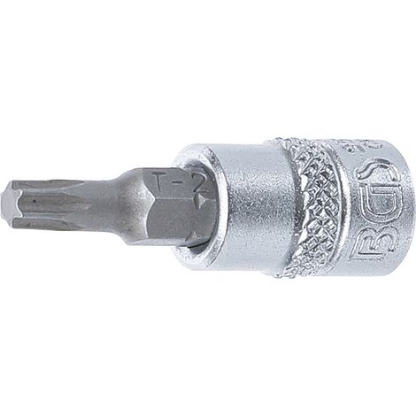 BGS Bit-Einsatz Antrieb Innenvierkant 6,3 mm (1/4") T-Profil (für Torx) T25 - 2593 (1/2)