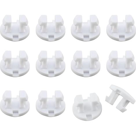 Bouchon de verrouillage à ruban blanc pour rail inférieur, bouton de verrouillage pour rail inférieur de store en bois synthétique, pièces de réparation pour stores horizontaux (1/3)