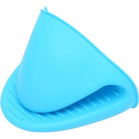 Gants de cuisine en silicone résistants à la chaleur pour four et épilation, bleus (1/5)