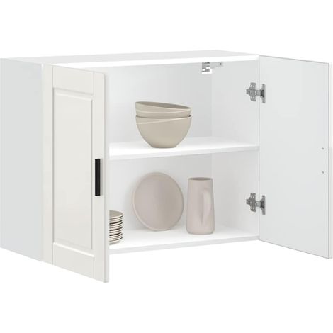 Küchen-Hängeschrank Porto Hochglanz-Weiß Holzwerkstoff (1/5)