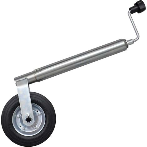 Roue de jauge pour remorque et caravane en acier galvanisé tube 48 mm avec collier fendu (1/5)