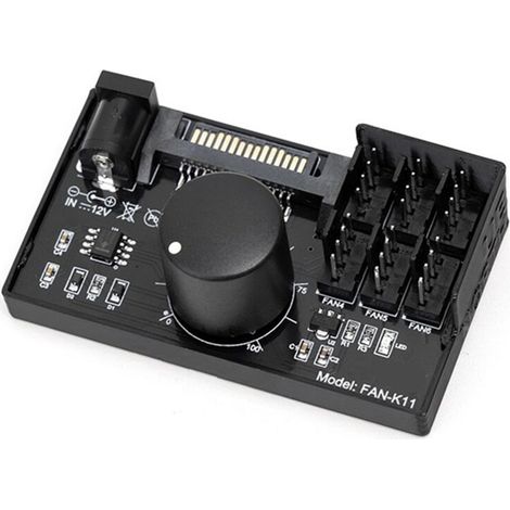 Contrôleur Vitesse Ventilateur PWM Alimentation CC SATA Haute Puissance 4 Broches Régulateur Serveur NAS Contrôle Régulation (1/4)