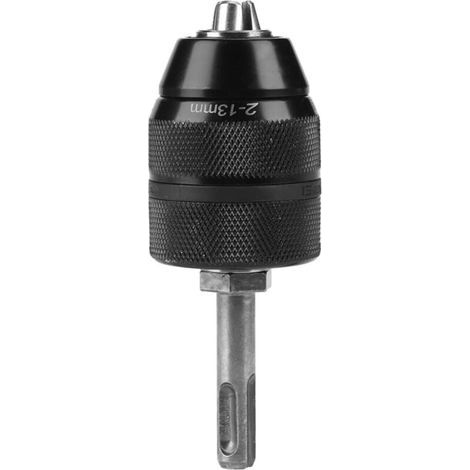 Mandrin de perçage SDS, mandrin de perçage, 2-13 mm 1/2-20UNF, avec adaptateur d'outil SDS-plus, mandrin à trois mors, changement rapide, accessoire pour outil électrique. (1/4)