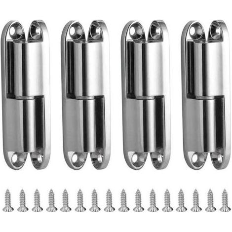 Charniere Porte Placard, 4pcs Charnières de Portes avec Vis 231-1 Charnière Porte Inoxydable Démontable, Paumelles de Porte pour La Maison Meubles Matériel Armoire Garde Porte Tiroir (1/5)