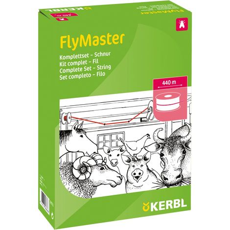 Kerbl Flymaster 299776 - Set Completo di Corde per Mosche, 440 m