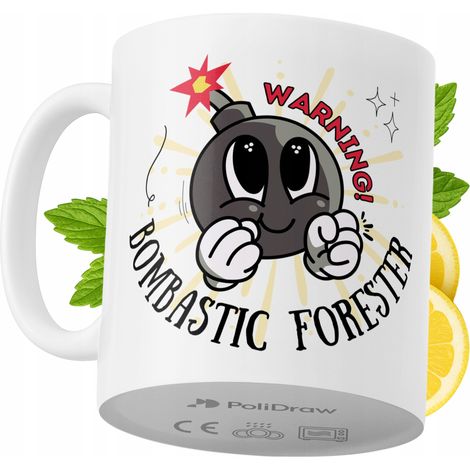 Lustige Kaffeetasse mit witzigem Textdesign für Förster – ideal für Geburtstage, Namenstage, Feiertage und besondere Anlässe. Hochwertige Tasse für Zuhause, Büro und Arbeit. Farbe: Weiß, 330 ml.