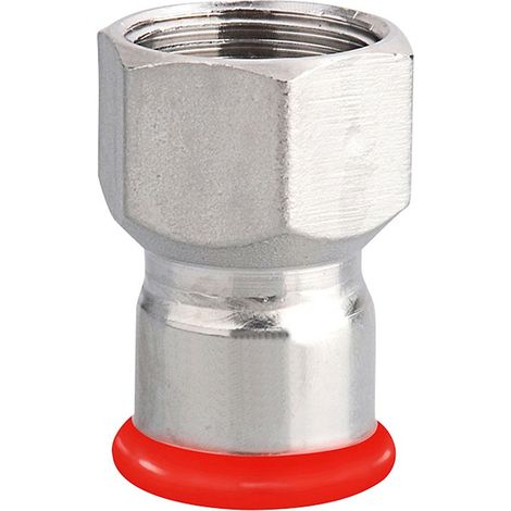 Jonction femelle fixe à sertir électrozingué SERTIsteel Carbone- Empreinte M 15x21 - Ø15 mm