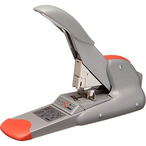 Agrafeuse Rapida da 170 Fogli con Unico Tipo di Graffetta, Corpo in Acciaio/ABS, Colore Argento e Arancione (1/4)