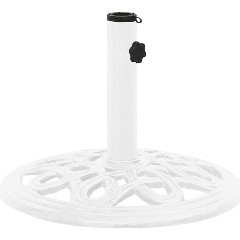 Socle de parasol Blanc 40x40x32 Fonte (1/5)