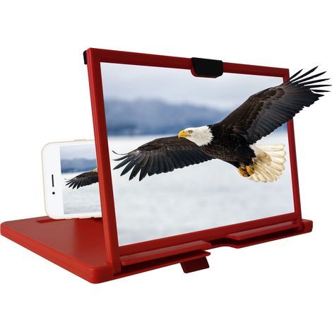 Amplificateur d'écran de téléphone portable 10 pouces, appareil de bureau avec support pliable, grossissement vidéo HD