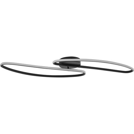Design-Deckenleuchte Schwarz 100cm inkl. LED 3-Stufen-Dimmbar 2-flammig - Pepe
